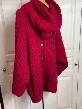 90s Chunky Knit Oversized Coatigan IB DIFFUSION
